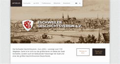 Desktop Screenshot of eschweilergeschichtsverein.de