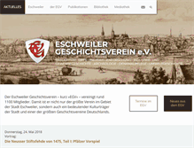 Tablet Screenshot of eschweilergeschichtsverein.de